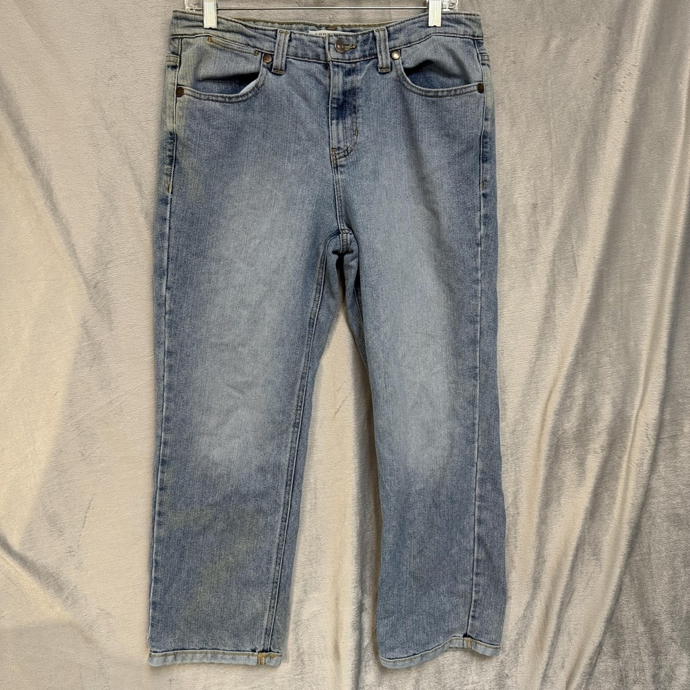 Vintage Tommy Hilfiger Jeans Womens 10 Light Wash Hipster Straight Leg 2000s Y2K